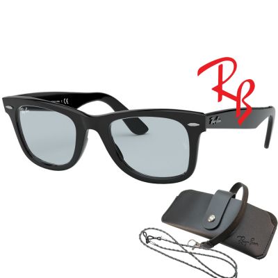【RayBan 雷朋】亞洲版 Wayfarer太陽眼鏡 木村拓哉配戴款 RB2140F 601S/R5 52mm 霧黑框淺灰抗UV鏡片 公司貨