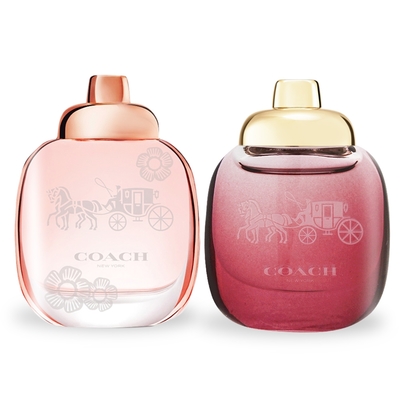 COACH 熱銷迷你女性淡香精4.5mlX2入組-多款任選[芙洛麗/曠野玫瑰/逐夢/逐夢暮光/時尚戀紅]