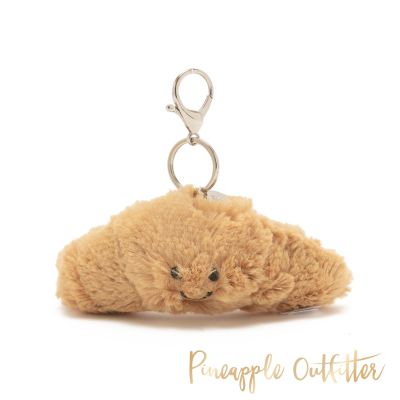 Pineapple Outfitter-法式牛角麵包趣味絨毛吊飾-咖色