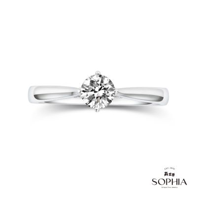 SOPHIA 蘇菲亞珠寶 -  臻藏 30分 GIA D/VS2 14K金 鑽石戒指
