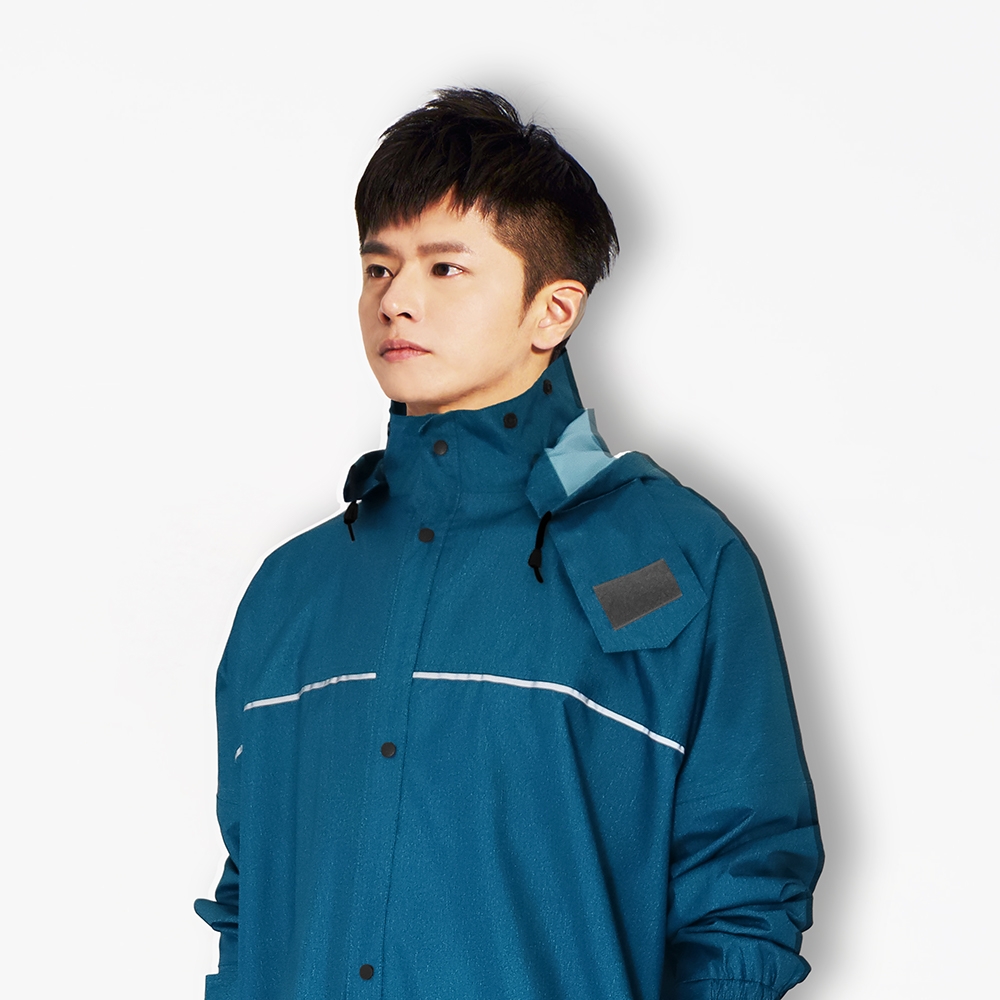 TDN】丹寧導流前開雨衣速乾防水連身雨衣_藏青| 自動開合傘| Yahoo購物中心