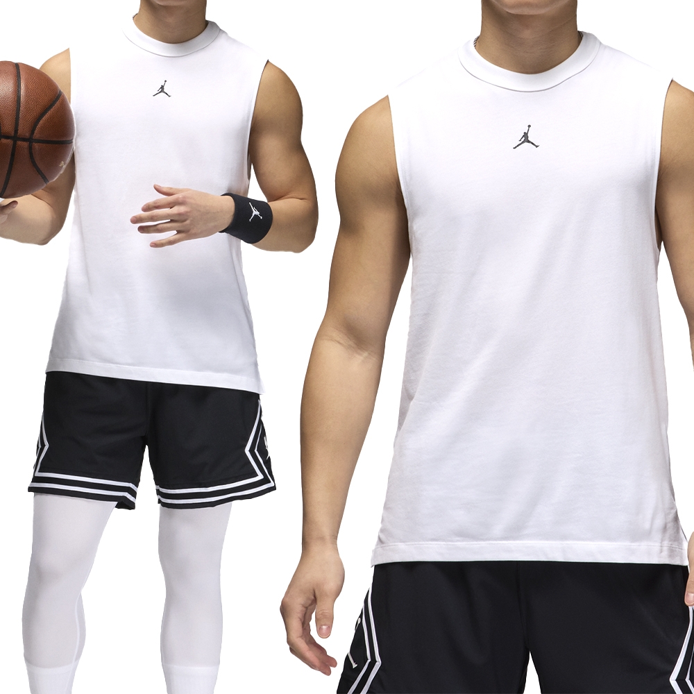 Nike J DF Sprt Slvls Top 男白無袖喬丹籃球運動健身背心FN5857