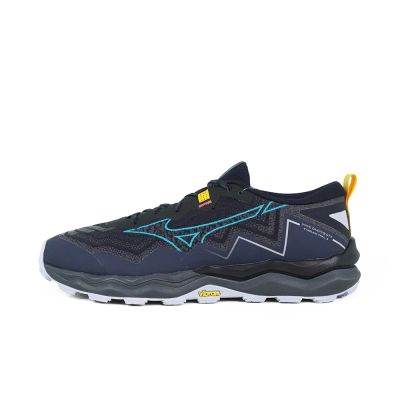 Mizuno Wave Daichi 9 Gtx [J1GJ255651] 男 戶外 慢跑 越野鞋 防水 透氣 藍 灰