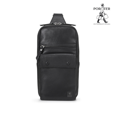 PORTER INTERNATIONAL - 非凡經典ORIGINAL真皮單肩包 - 黑