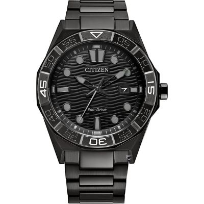 CITIZEN 星辰 GENT S Eco-Drive 波浪紋 光動能腕錶 42mm (AW1855-52E)
