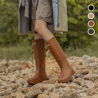 【韓國KW美鞋館】頂極戶外加厚耐磨高筒防水鞋雨靴(防滑/雨鞋/騎士雨靴)