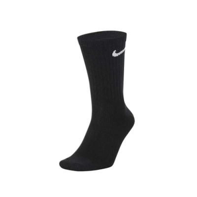 NIKE 三入運動長襪 黑白