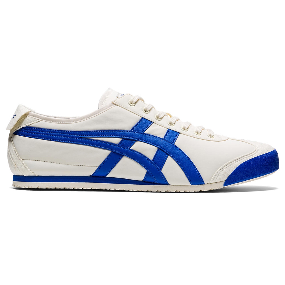 Onitsuka Tiger】鬼塚虎白底藍色虎爪紋MEXICO 66(1183B497-100