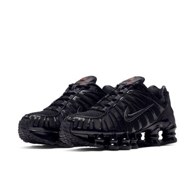 W Nike Shox TL 黑色極限橘配色 彈簧 復古 休閒鞋 運動鞋 女鞋 AR3566-002