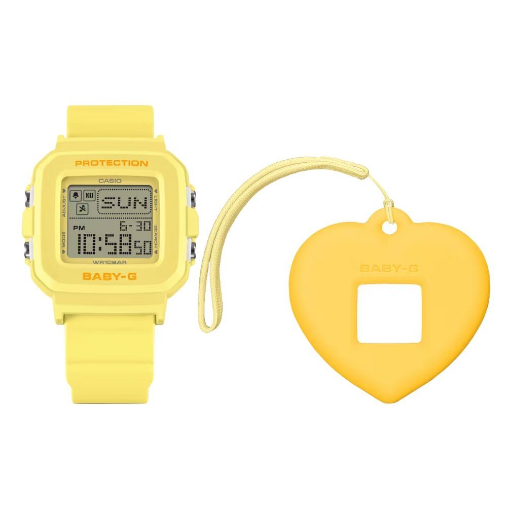CASIO 卡西歐 BABY-G+PLUS 系列 俏皮可愛 時尚趣味 陽光黃 BGD-10KH-9_39mm