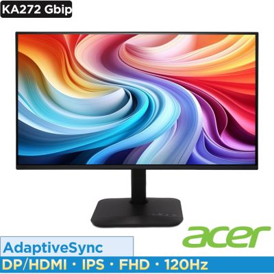 Acer 宏碁 KA272 Gbip 27型IPS螢幕|120hz 順暢畫面再提升