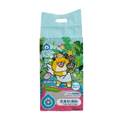 ODOUT臭味滾-極細抗臭豆腐貓砂(原味) 2.8KG/7L (A5003-01) x 6入組★