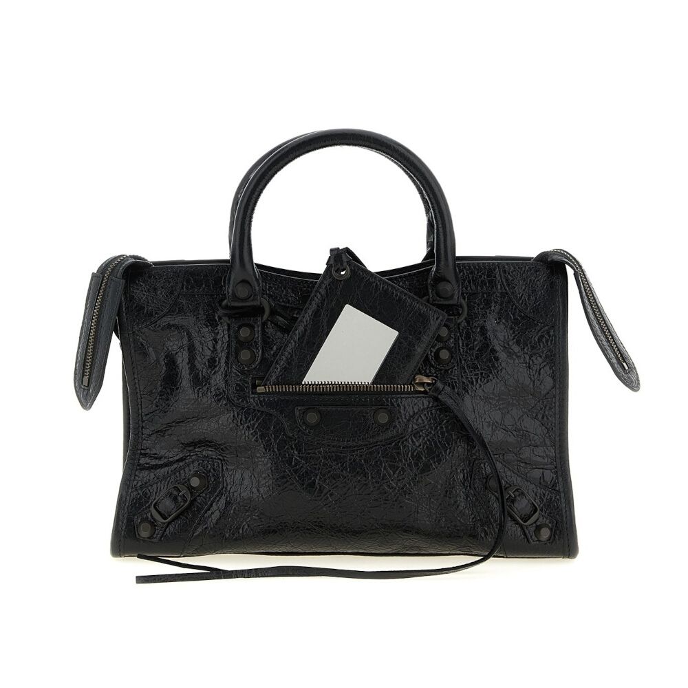 Balenciaga 巴黎世家 Le City Small 小款 羊皮 手提包 肩背包 斜背包 機車包 黑色 8657622ACFH1000