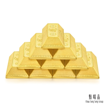 【點睛品】 生生金寶系列 招財進寶 10兩 黃金金磚 計價黃金(1兩x10塊)