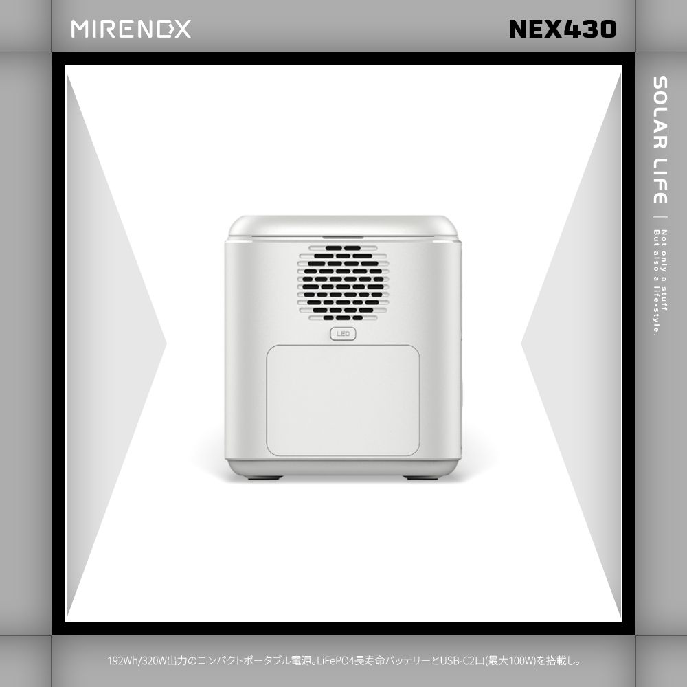 日本emirai MIRENEX 儲能小瓦力PRO 200W/192Wh/60000mAh NEX430.行動