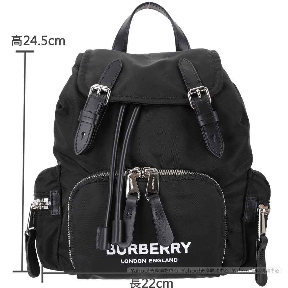 BURBERRY 巴寶莉ECONYL The Rucksack 小型標誌印花永續紗線尼龍軍旅