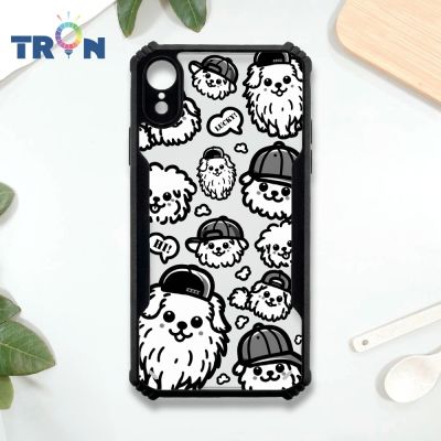 TRON iPhone XR 極簡線條風 四角防摔 機甲殼 軟硬殼 手機殼