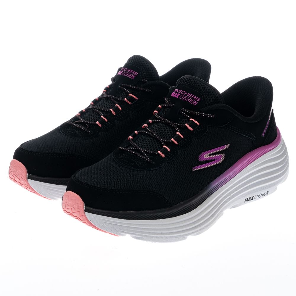 SKECHERS 女鞋 慢跑系列 慢跑鞋 瞬穿舒適科技 GO RUN MAX CUSHIONING ENDEAVOUR 寬楦款 - 129474WBKPK