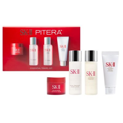 SK-II/SK2 SK-II 暢銷旅行組(潔面乳20g+亮采水30ml+青春露30ml+活膚霜15g) 新版_國際航空版