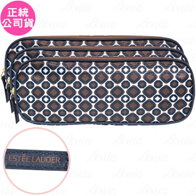 ESTEE LAUDER 雅詩蘭黛 普普風隨身長款巧妝包*3(公司貨)
