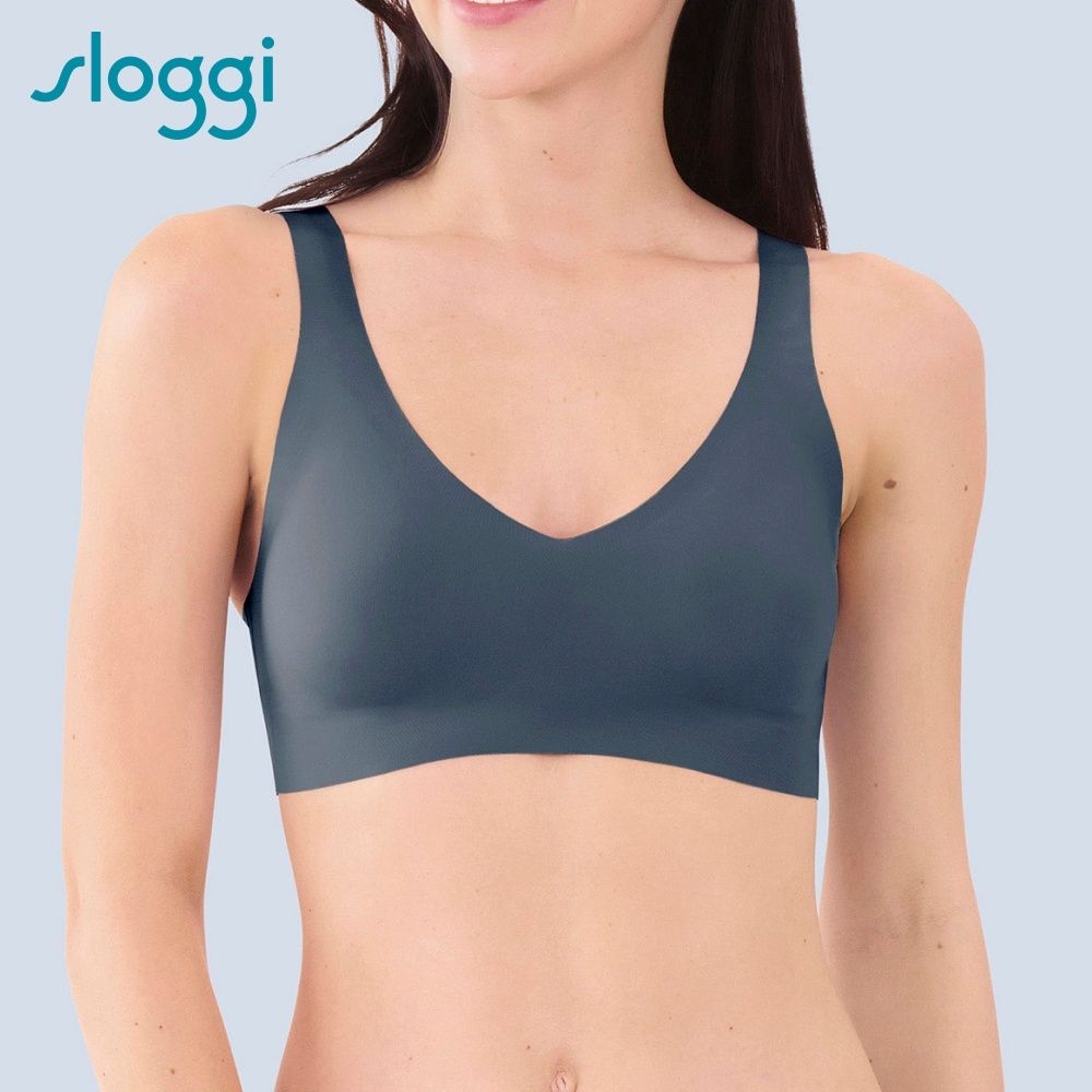 sloggi-ZERO FEEL 2.0 升級版零感系列V領背心式內衣 霧藍