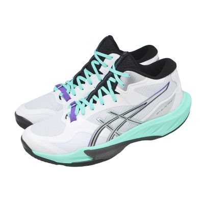 Asics 亞瑟士 排球鞋 Sky Elite FF MT 4 男鞋 白 綠 抗扭 緩震 運動鞋 1051A101100
