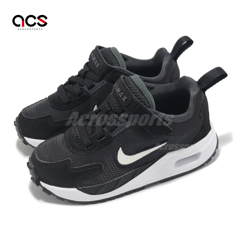Nike 童鞋 Air Max Solo PS 中童 黑 白 氣墊 運動鞋 休閒鞋 魔鬼氈 FZ0944-001