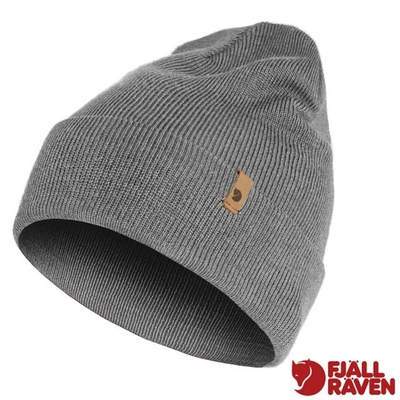 Fjallraven 北極狐 Classic 保暖針織美麗諾羊毛帽.毛線帽.護耳帽 77368-020 灰