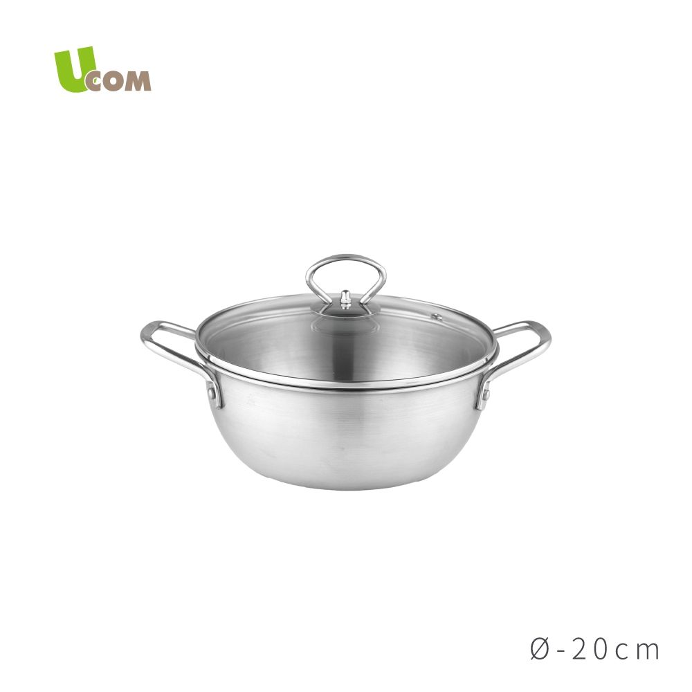 【UCOM 瑞康屋】鍋匠系列MT25台製複合金雙耳湯鍋(20cm)
