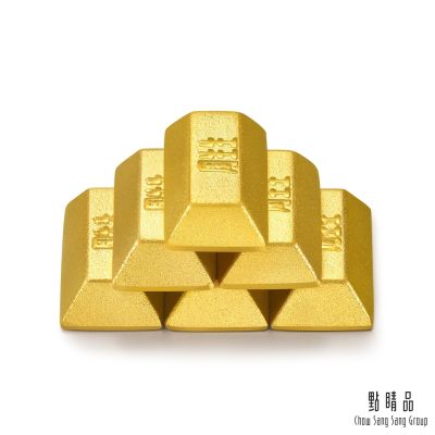 點睛品 珍藏金磚造型小金豆6塊 (1.56錢/6克)_計價黃金