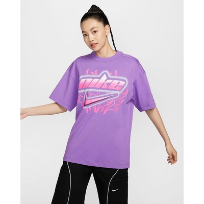 NIKE 耐吉 女短袖上衣-紫色 AS W NSW DANCE OS SS TEE-FZ1147521