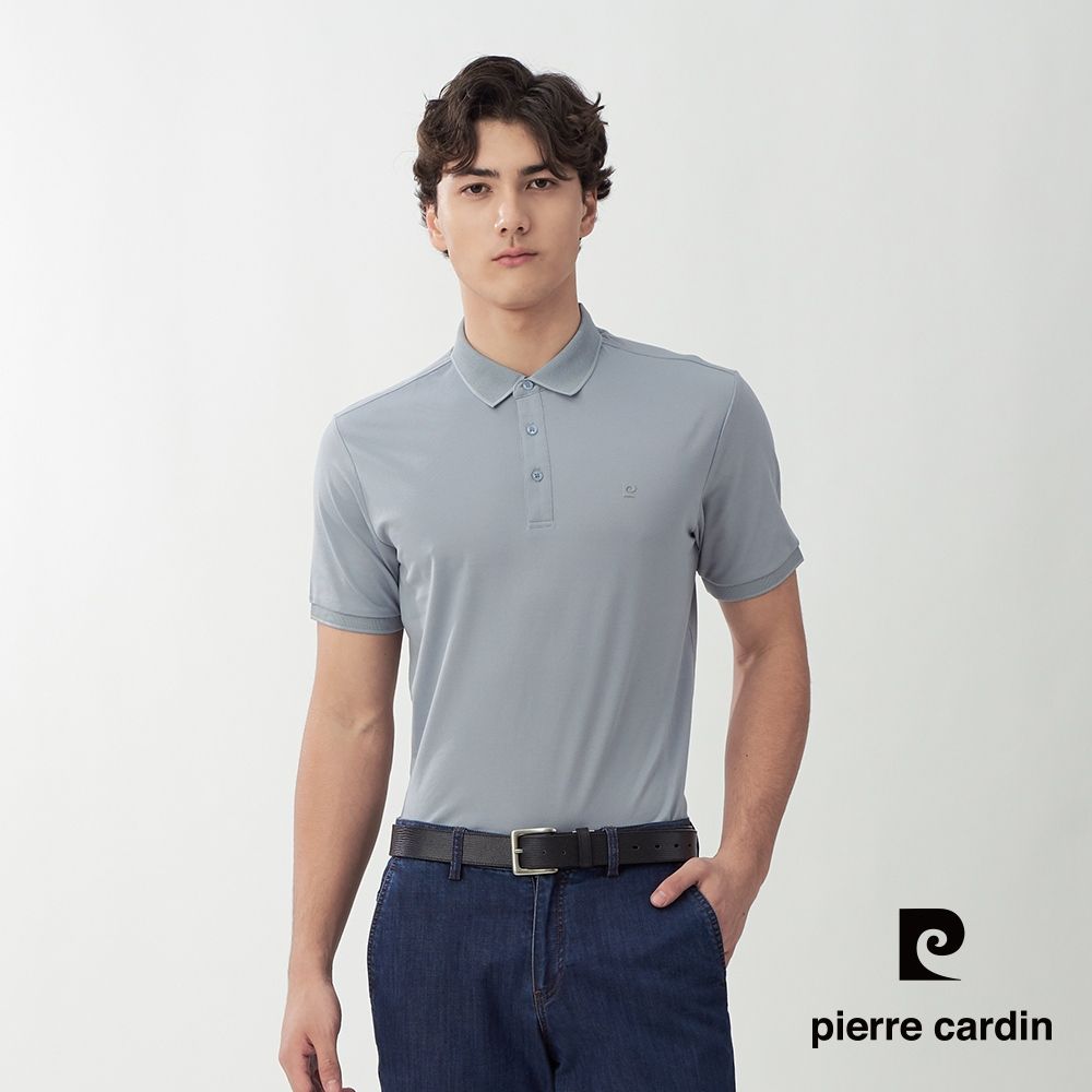 Pierre Cardin皮爾卡登 網路獨家 男款 素色百搭涼感/網眼透氣彈性短袖POLO衫(多色任選) (G款(網眼透氣))