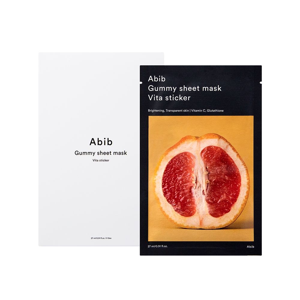 ABIB阿彼芙 口香糖柚子維他命面膜(10片/盒)_國際航空版