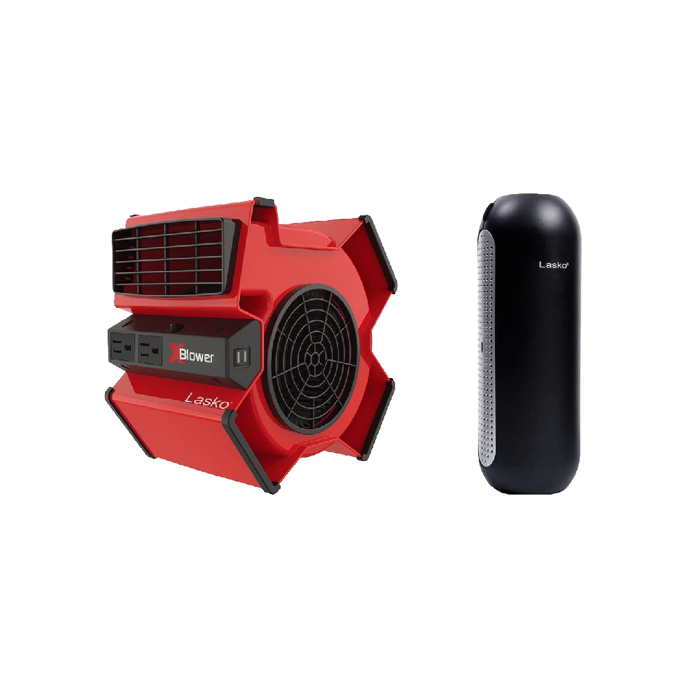 美國Lasko】赤色風暴渦輪風扇X12900TW+車用空氣清淨機第三代HF