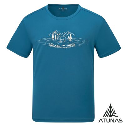 【ATUNAS 歐都納】男款循環短袖排汗抗菌T恤A6TS2624MC森林綠/抑菌抗臭/防曬/休閒/戶外