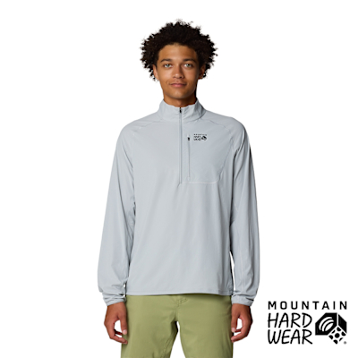 【Mountain Hardwear】Sunshield 1/2 Zip Men 防曬超輕量長袖上衣 冰河 男款 #2110211