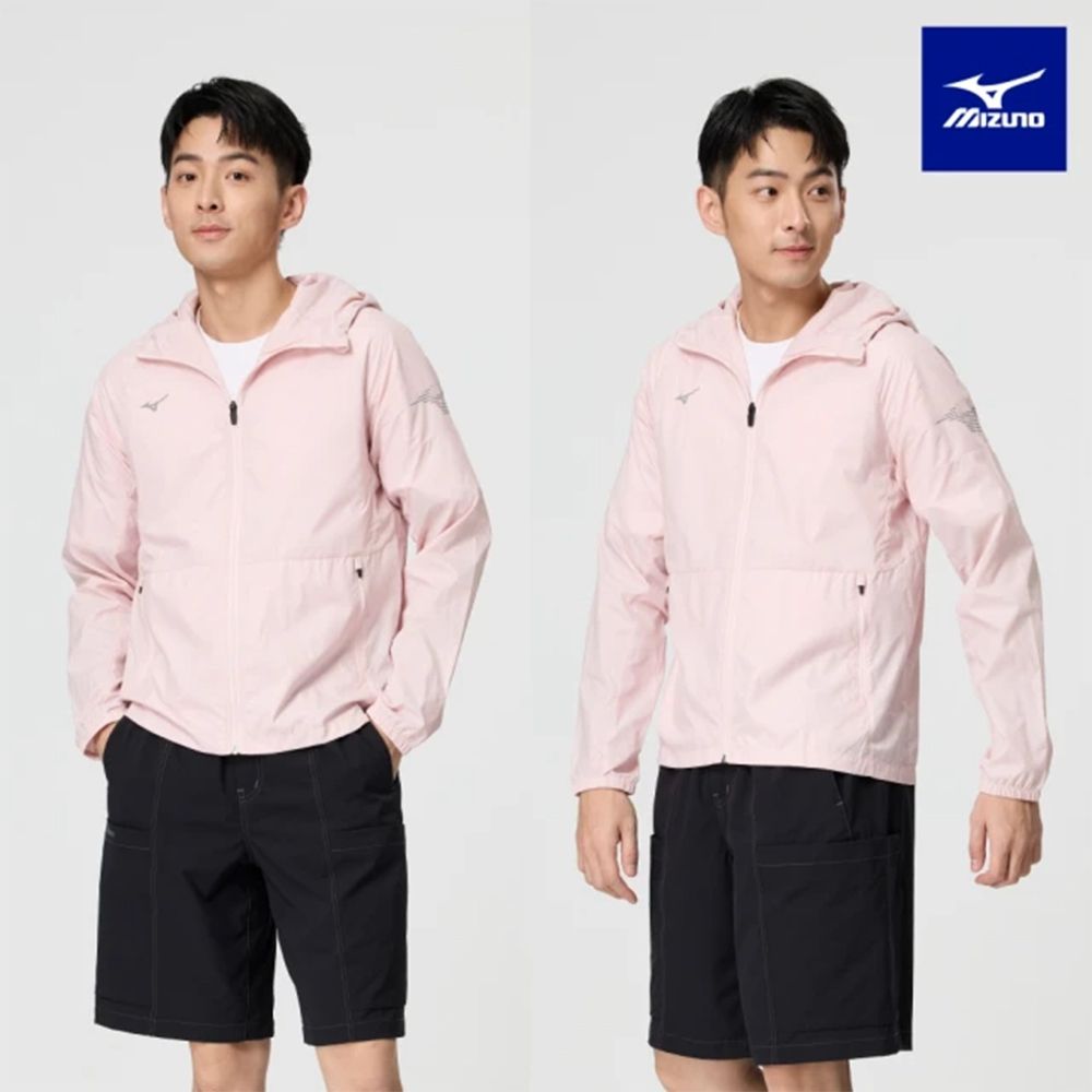 (爆品)MIZUNO美津濃 防曬風衣外套/慢跑鞋/排球鞋 多款任選 (風衣 E.粉色 32TCB10966L)
