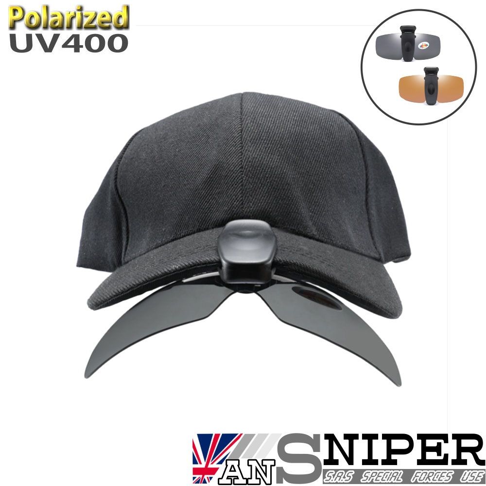 【ansniper】SP-CH01/Polarized抗uv400可上翻調節夾帽偏光鏡片
