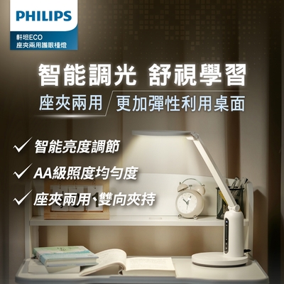 PHILIPS飛利浦 Philips 飛利浦 66194 軒坦ECO 座夾兩用LED護眼檯燈(PD056)
