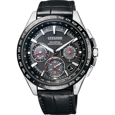 CITIZEN Eco-Drive 鈦 光動能GPS衛星對時錶 開學購物季 送禮首選-黑/43mm CC9015-03E
