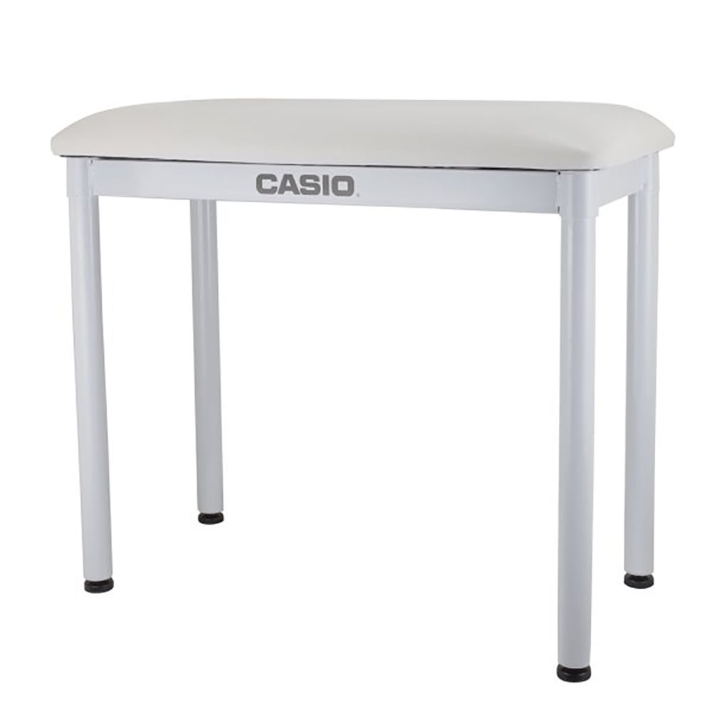 『CASIO 卡西歐』固定式電子琴椅 / 數位鋼琴椅 白色款 BC-18 / 公司貨