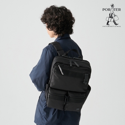 PORTER INTERNATIONAL - 自信經典NEW HEAT後背包 - 全黑