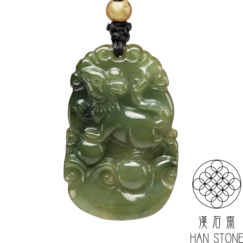 漢石齋】天然翡翠A貨十二生肖玉佩吊墜飄花種(22*34*4mm以上) | 漢石齋