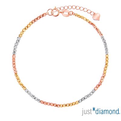 【Just Diamond】三彩弦韻 18K金手鍊(網路限定)