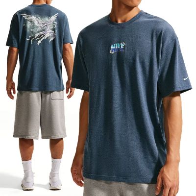Nike As U Nsw Retro Flair Tee 短袖 男款 藍色 印花 運動 休閒 IW1196-410