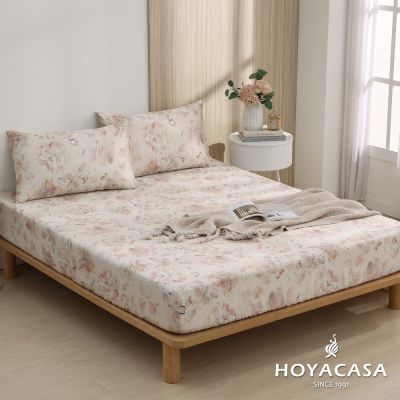 HOYACASA 60支天絲枕套床包三件組- 花鬱(雙人)