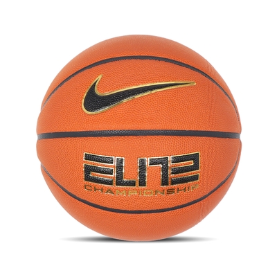 Nike 籃球 Elite Championship 2 橘 黑 金 室內用 橡膠 7號球 N100991389-107
