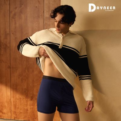 DAYNEER 素面寬鬆四角男內褲 M-XXL(海神藍)