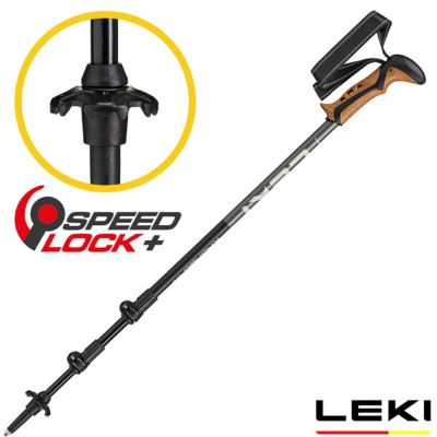 【LEKI】Khumbu Lite 軟木塑型握把快速扣登山杖(100-135cm/單支販售). 65621531S