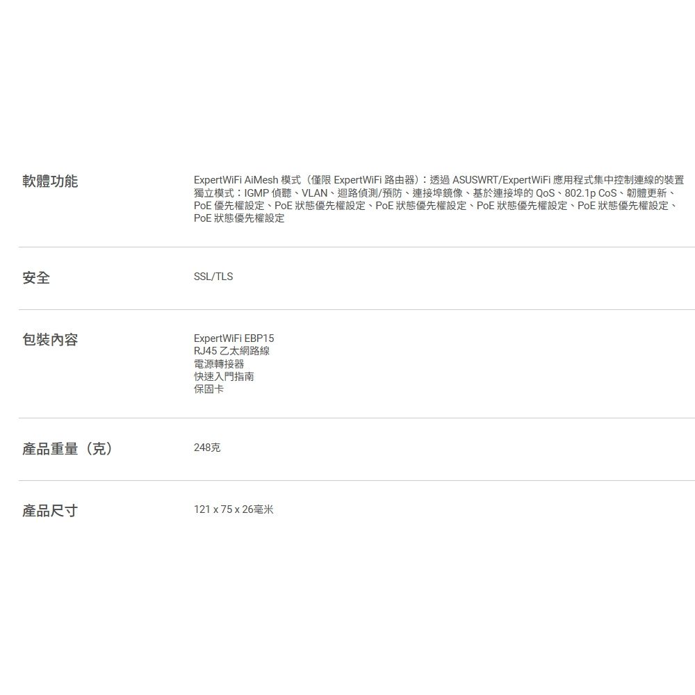 昌運監視器ASUS華碩EBP15 5 埠GbE智慧網管PoE+ 交換器| 分享器/路由器| Yahoo購物中心